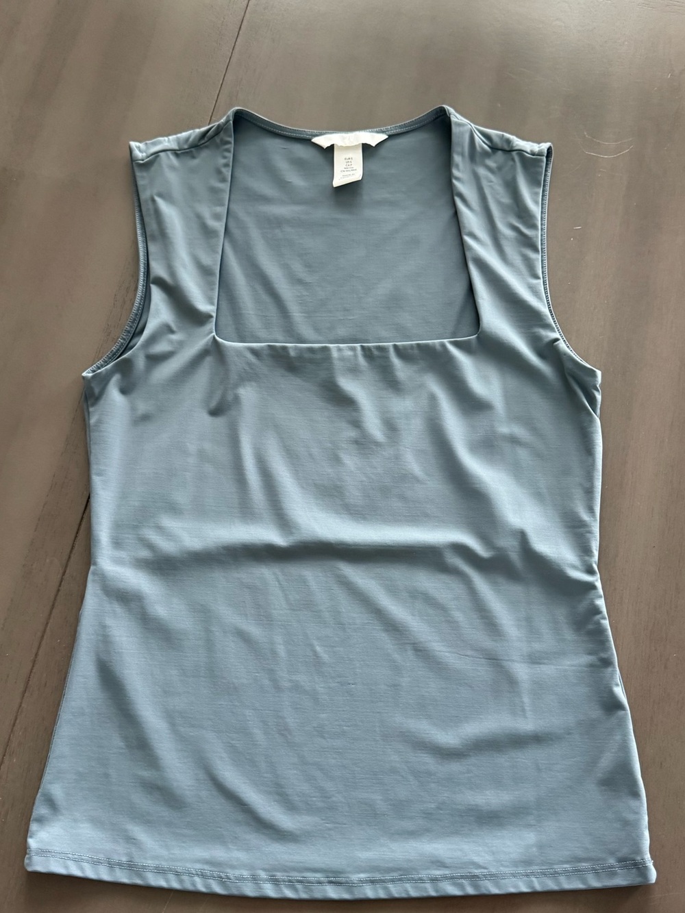 H&M Square Neck Tank Top - Dusty Blue